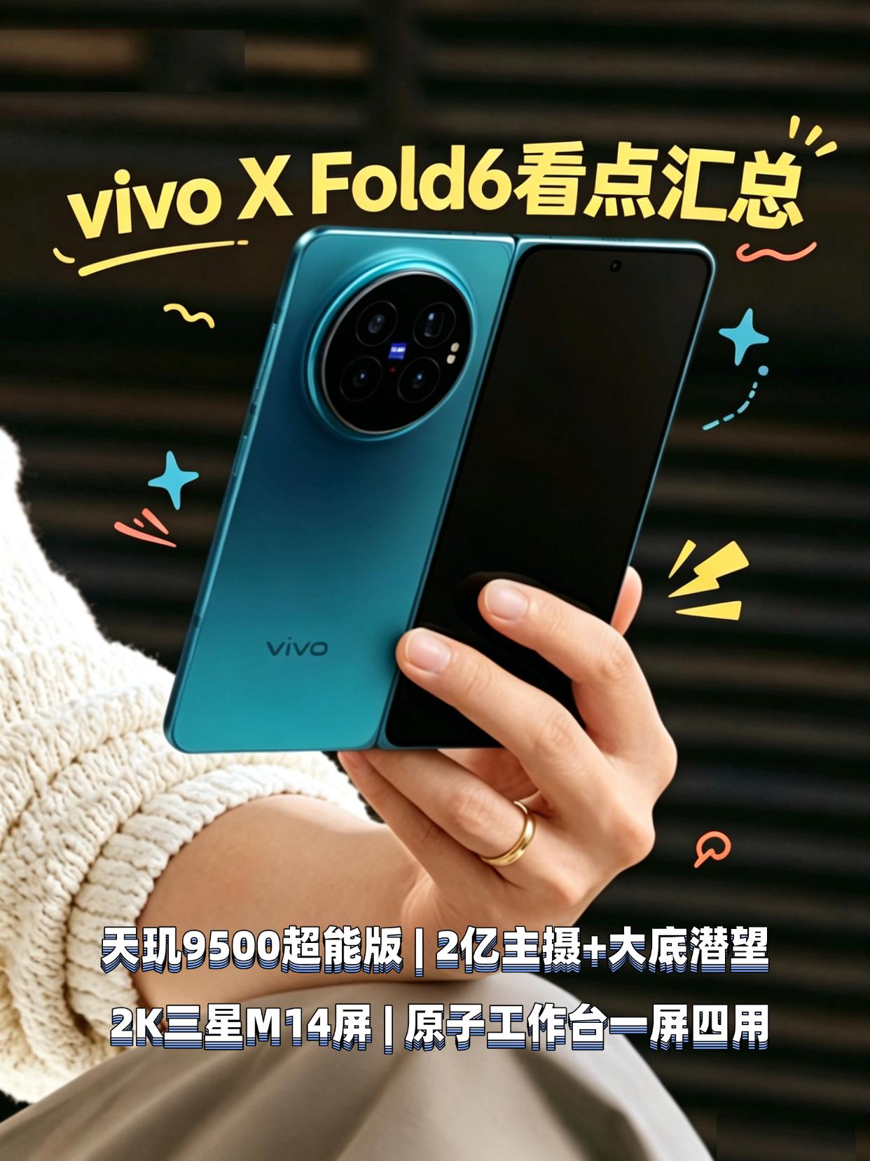vivoXFold6已经官宣了，官方已经透露了一些看点，这次性能、影像、屏幕