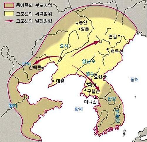 韩国版各朝代历史地图, 地盘不是一般的大!图片