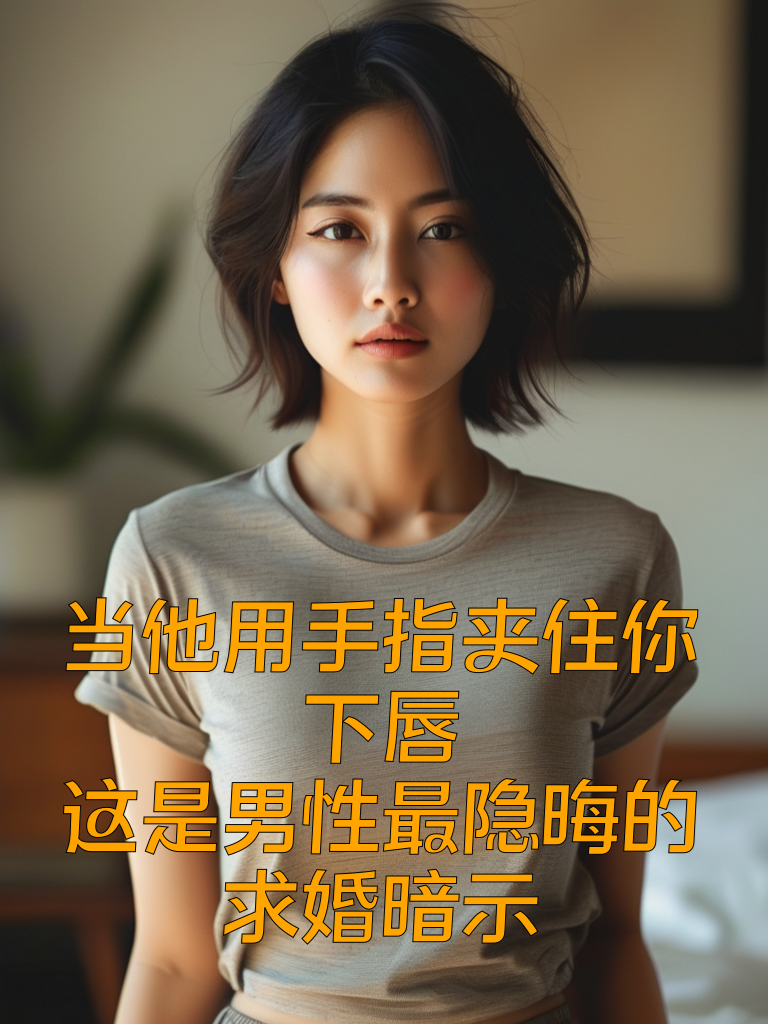 当他用手指夹住你下唇：这是男性最隐晦的求婚暗示