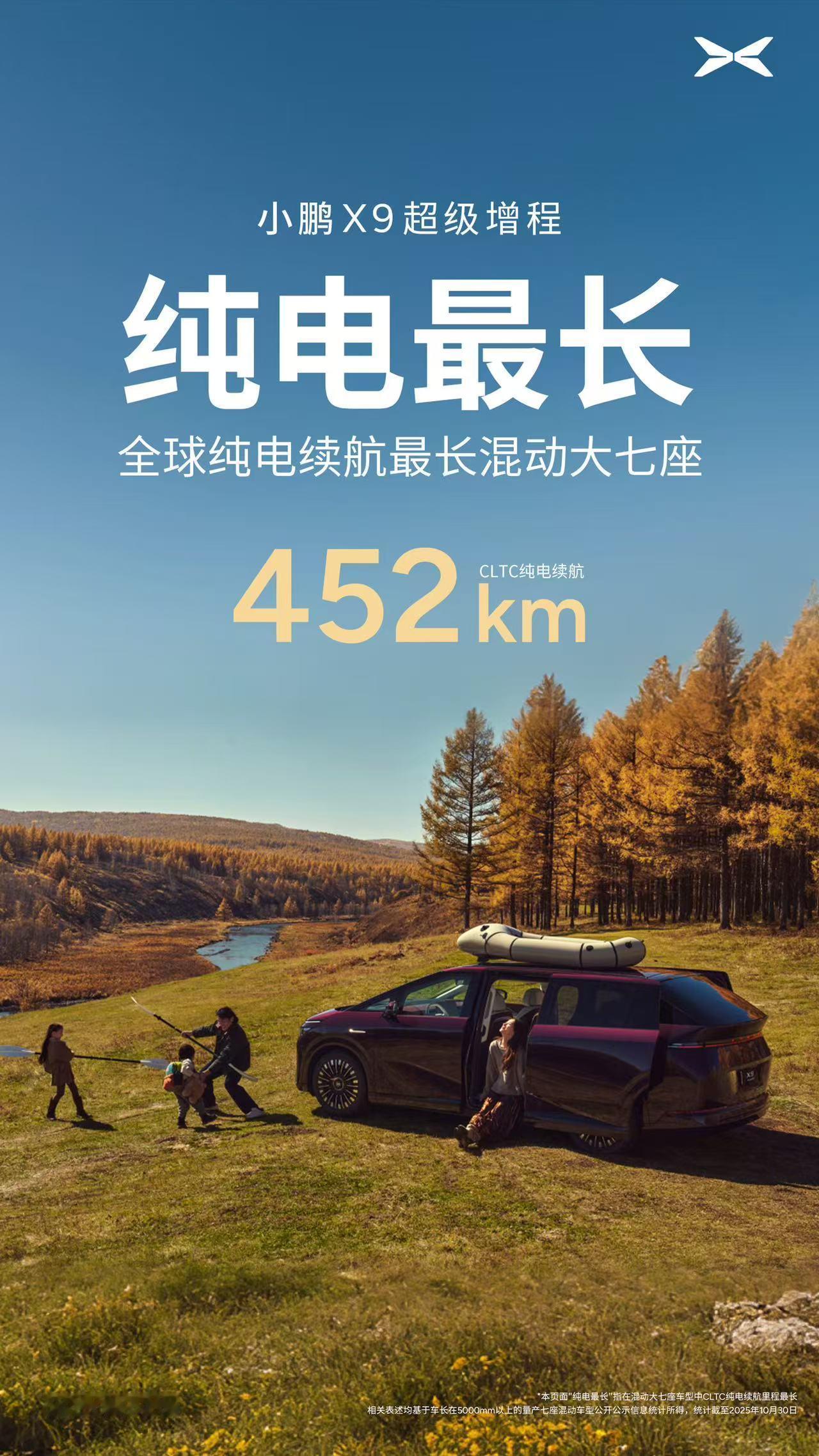官宣！全球续航最长大七座小鹏X9超级增程下周正式亮相！小鹏第一款超级增程，C