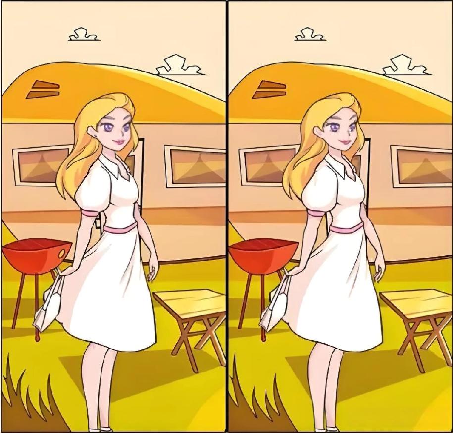 一起来找茬，听说这5处找不同很有难度