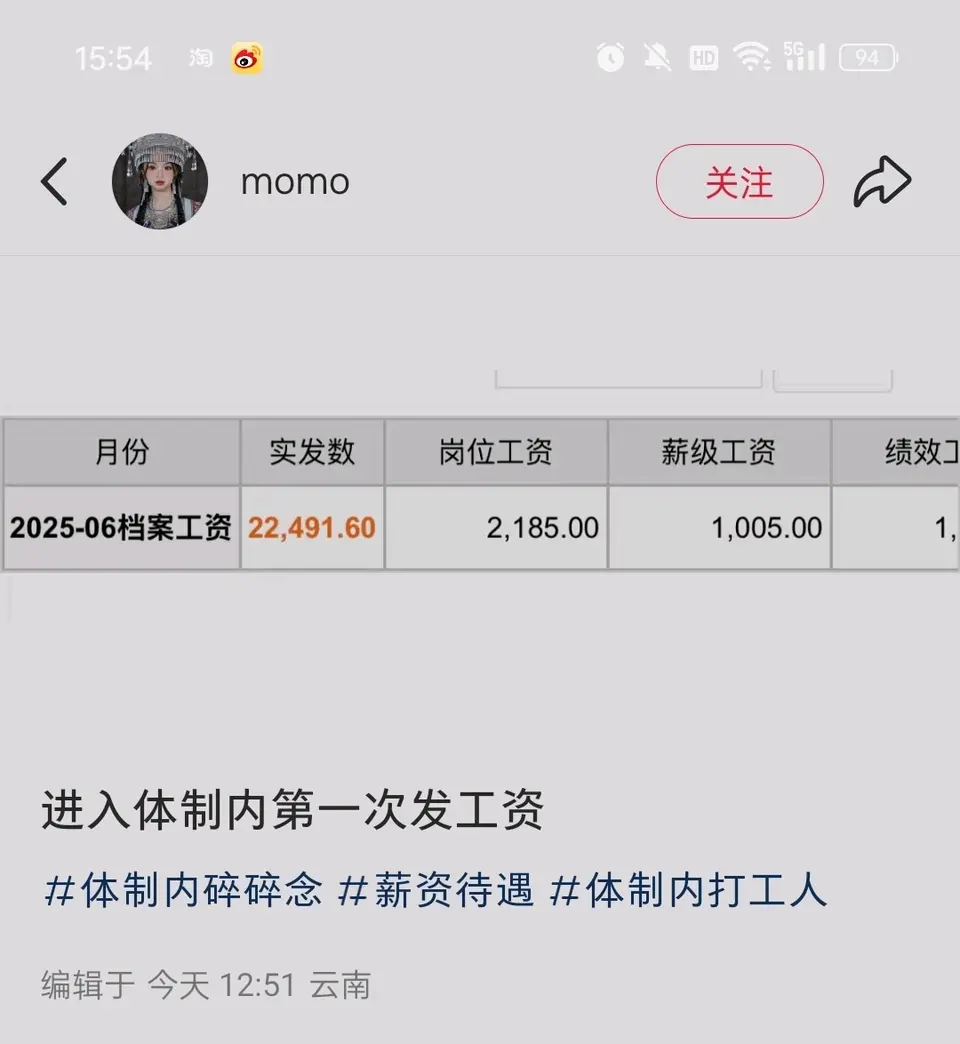 云南体制的工资这么高了？