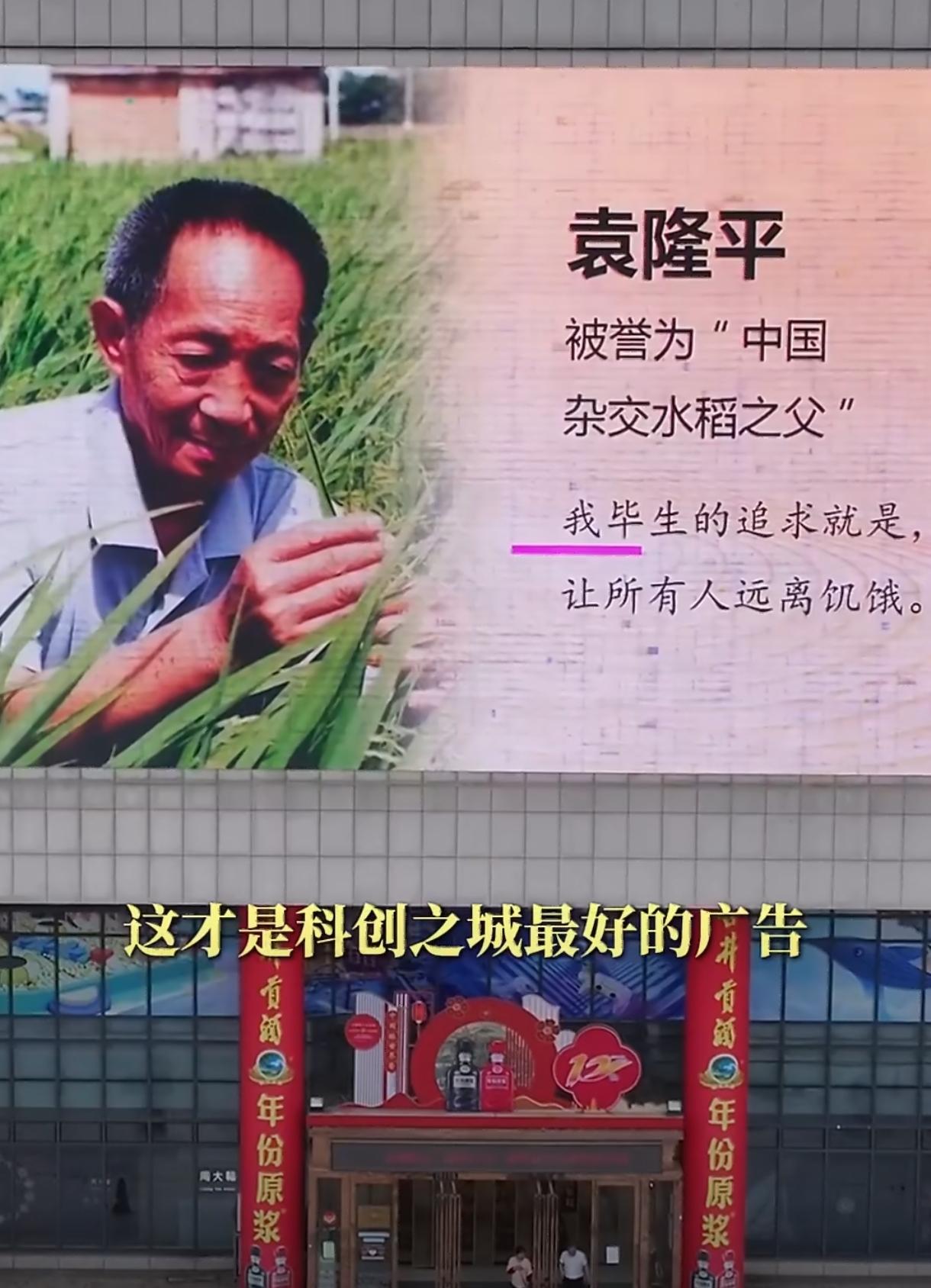合肥街头，最近多了一道风景。派河路与巢湖路交口的商圈外墙，寸土寸金的广告位，