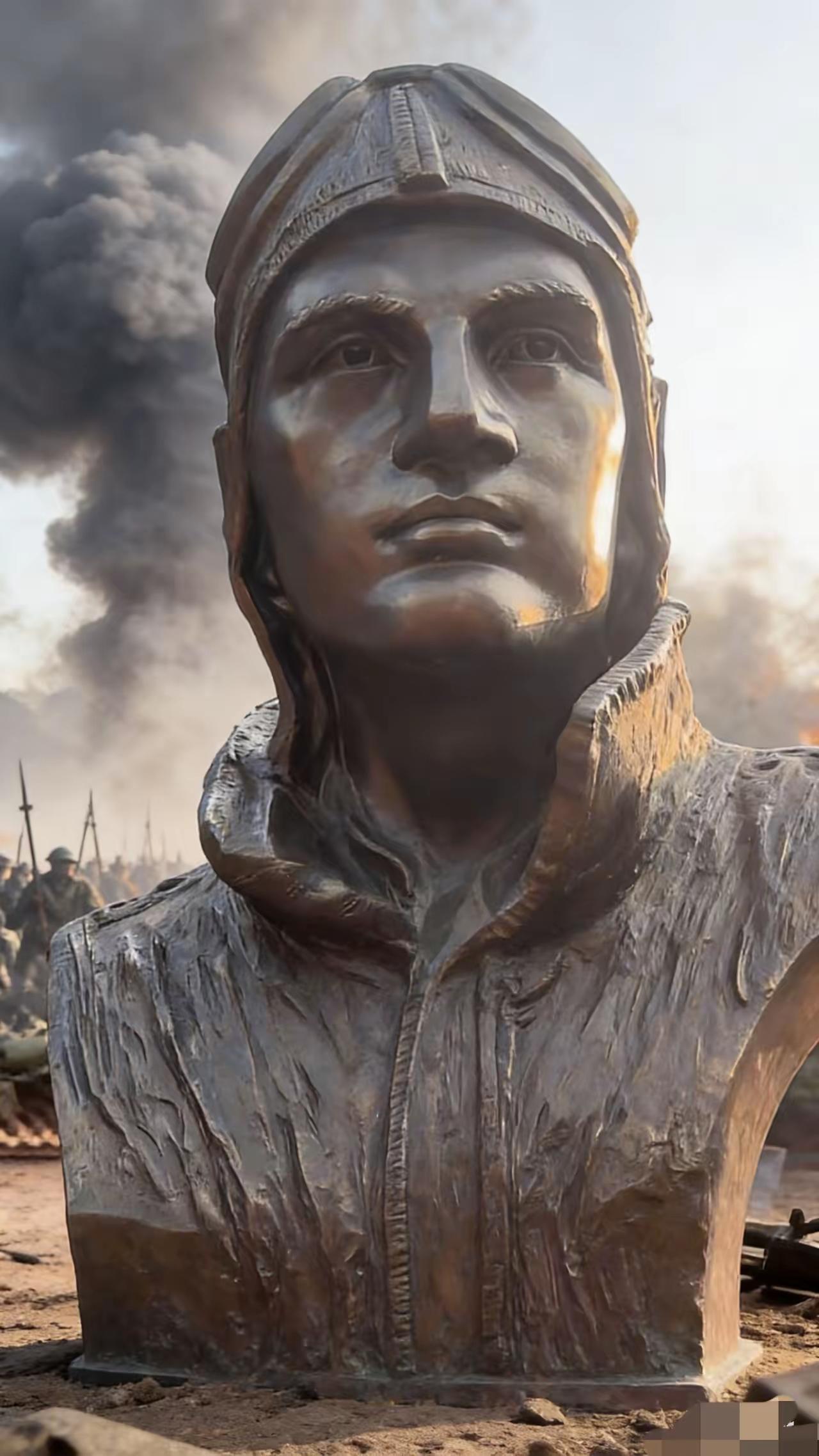 他是第一个为中国抗战捐躯的外籍飞行员。本是来华卖飞机的他，看到日寇屠戮百姓后，选