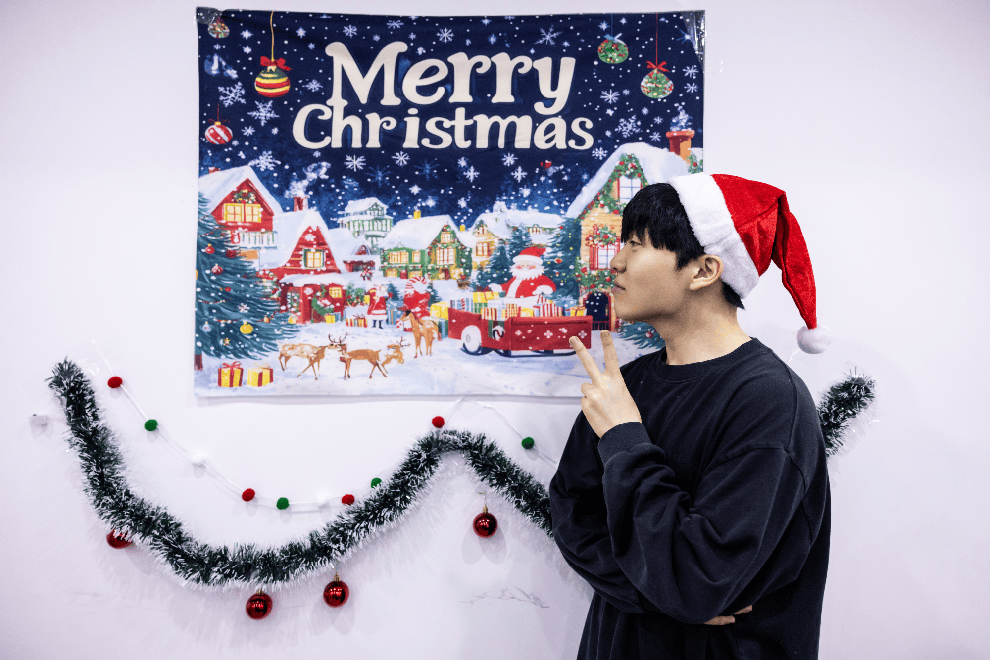 IG众人社媒晒圣诞照-Rookie: 祝大家圣诞节快乐!