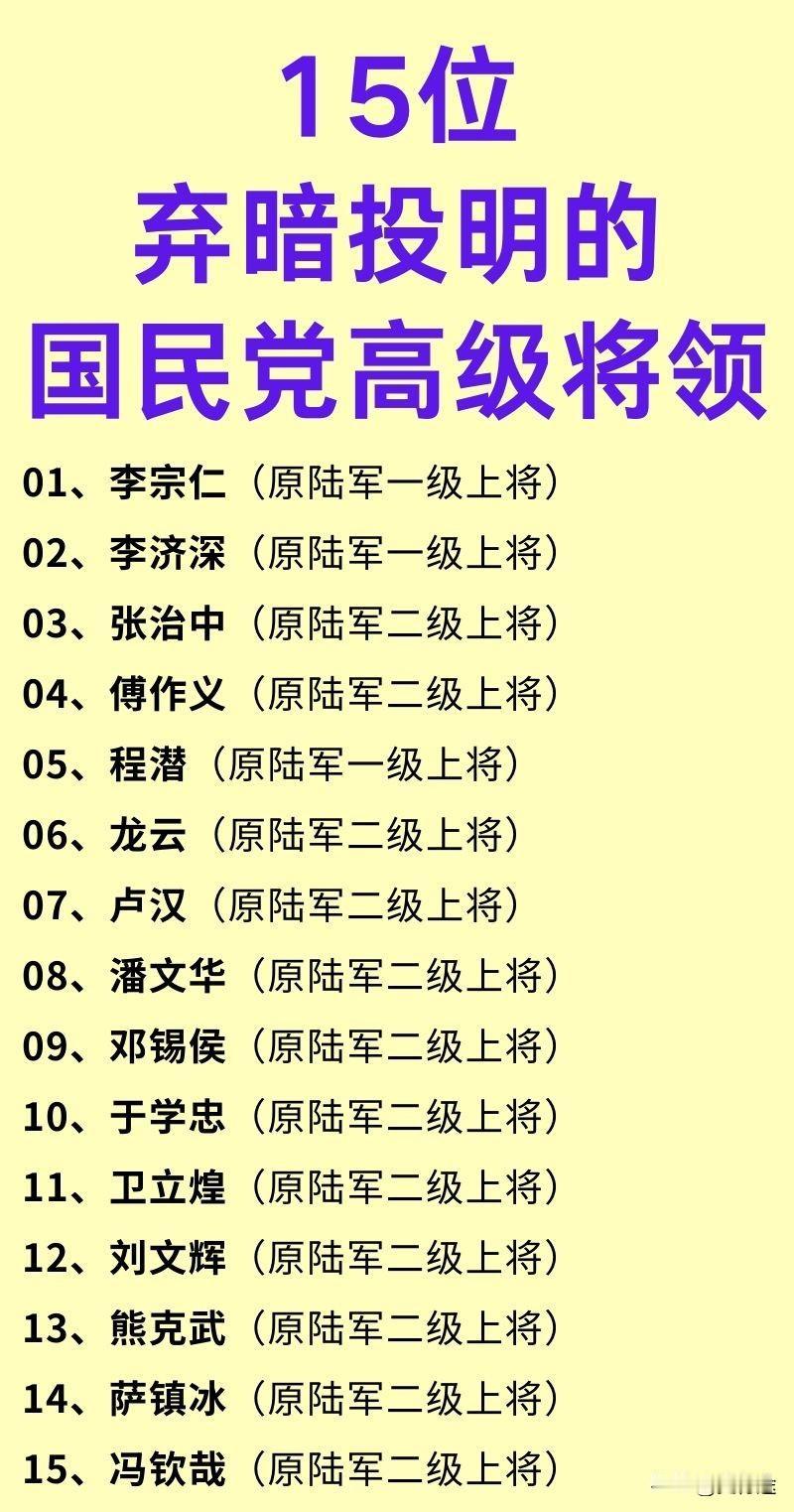 卫立煌：和老蒋决裂了；傅作义：和老蒋决裂了；张治中：和老蒋决裂了；这些国