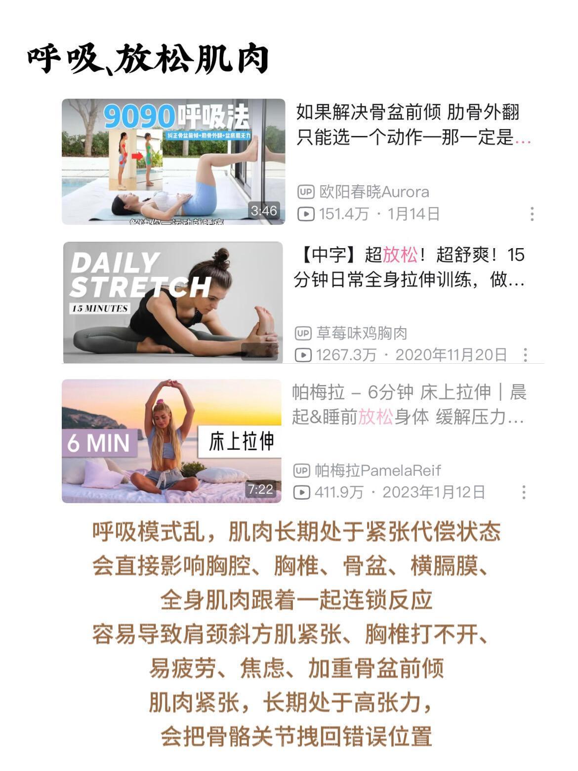 全身都有体态问题的练习顺序（超级全面）