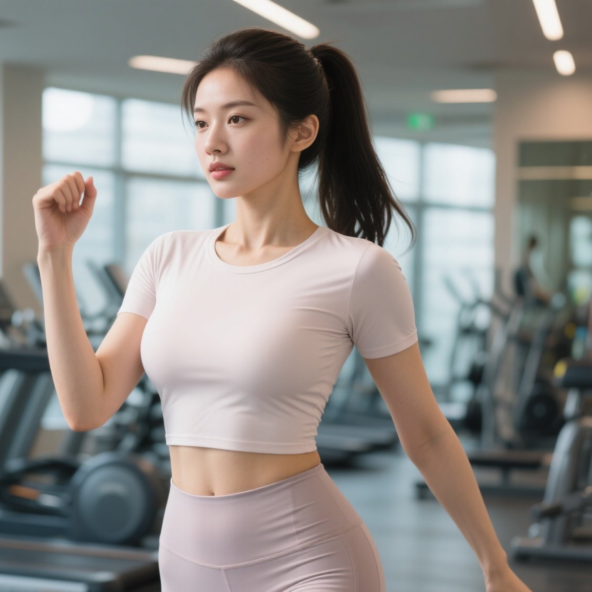 健身女神蜜桃臀杀这曲线也太让人上头了