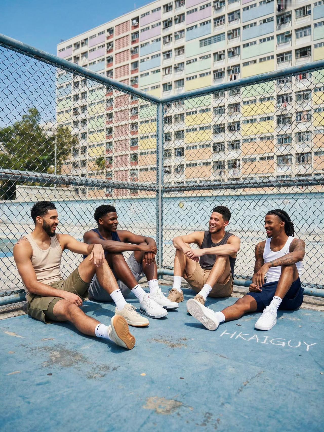 街头4vs4篮球比赛！下面七组队员你认为哪一组会夺冠🏆？