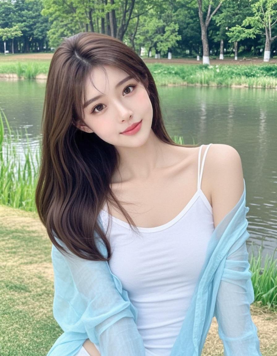 湖畔佳人 原来ai写真可以这么美 人生总得有一套ai写真吧 谁拍谁好看...