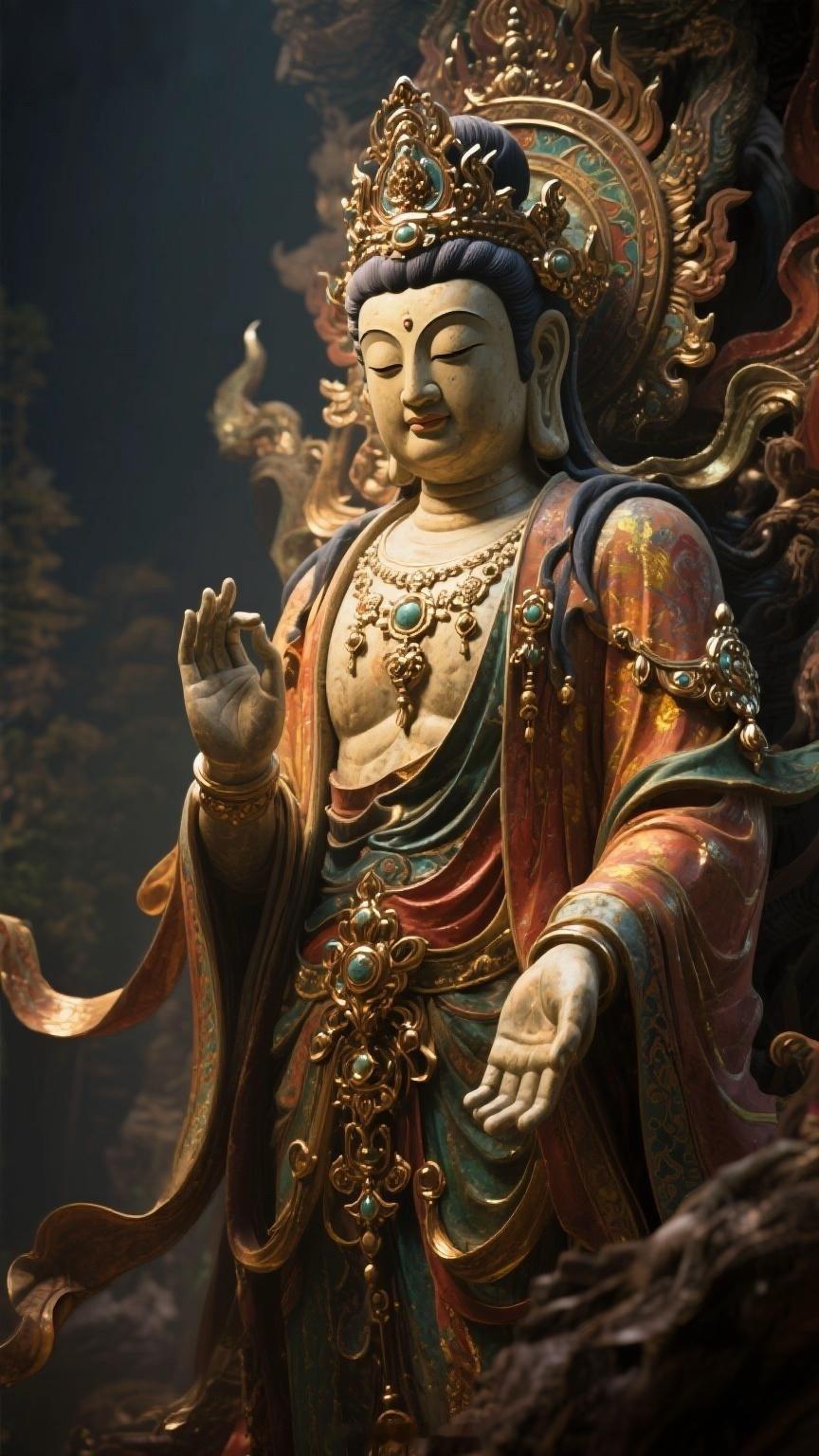看到没，菩萨允许你之后会越来越顺，感情学业事业财富，事事都顺……随喜礼赞，回应这