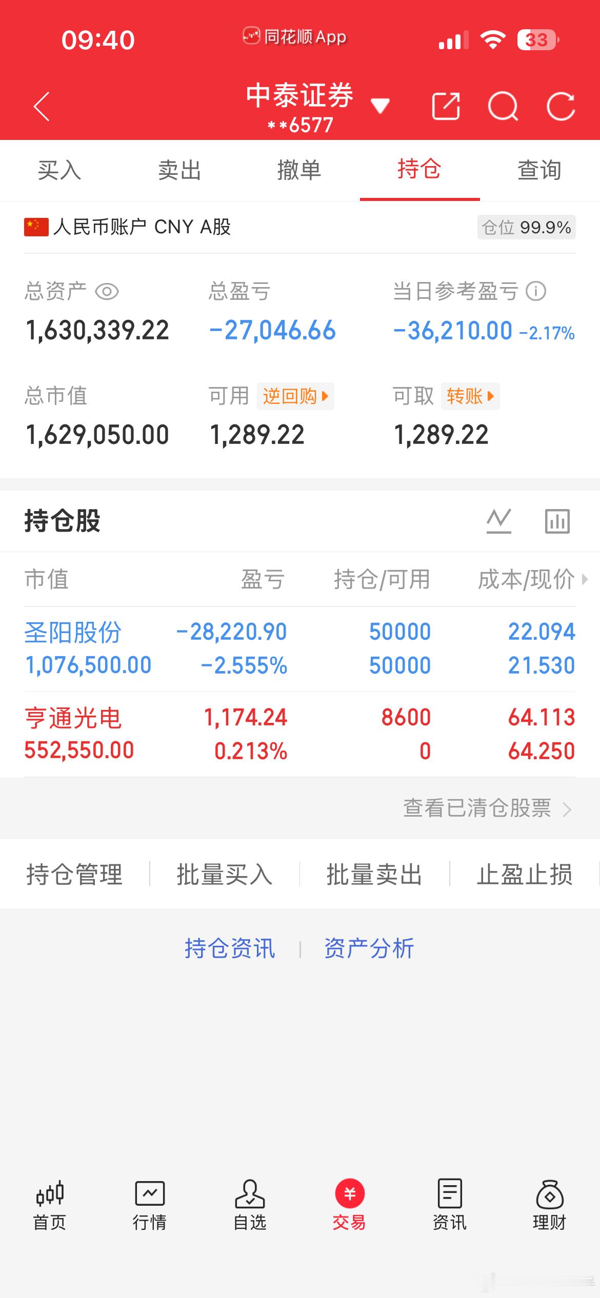 各位铁粉大佬们，余仓我刚刚全部上车了亨通gd，收到点赞评论178