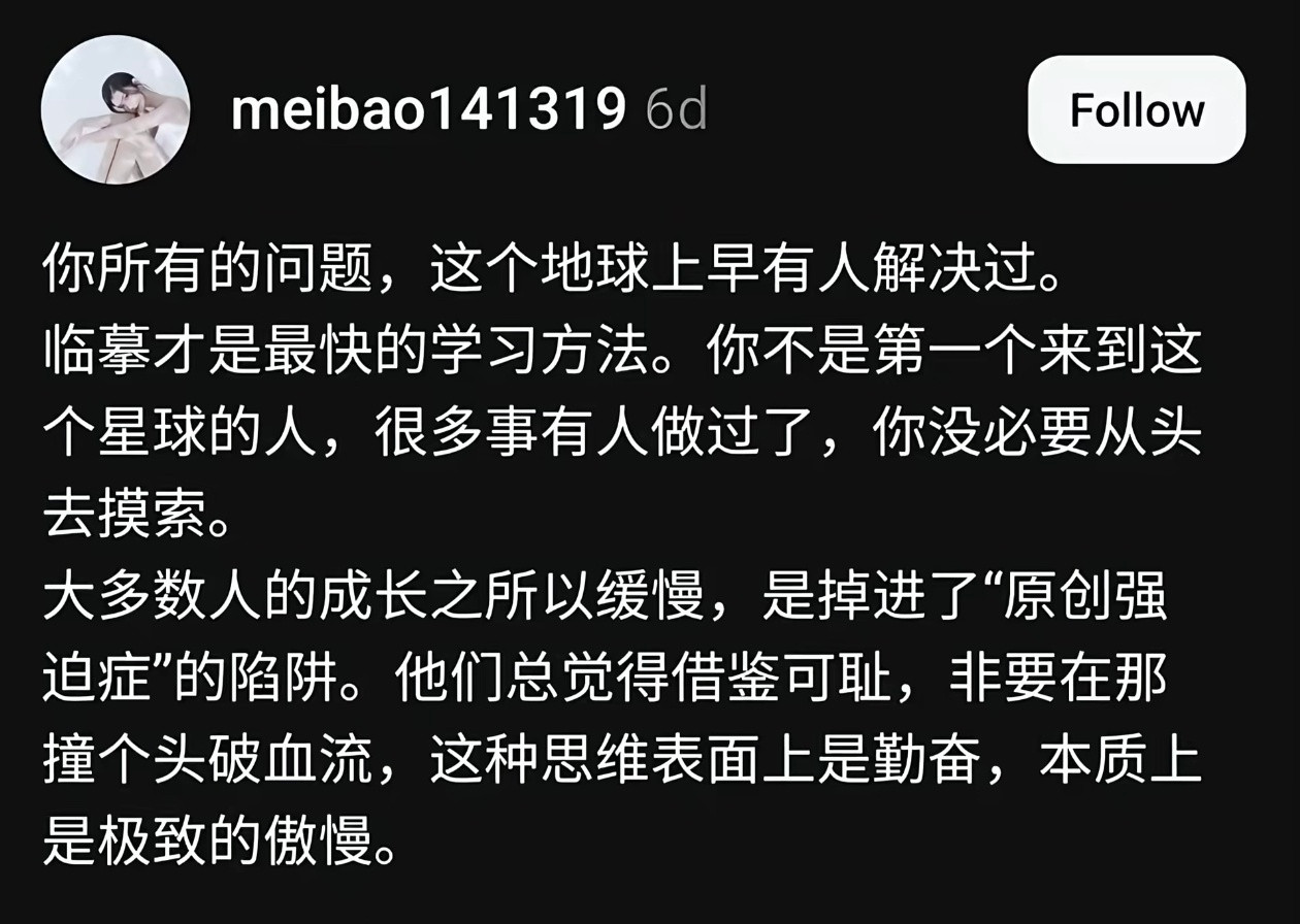临摹才是最快的学习方法。
