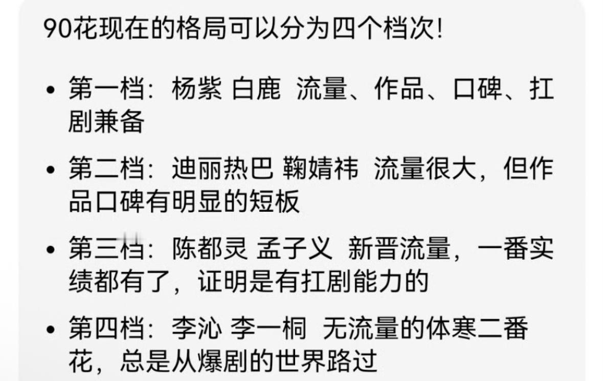 网友总结的90🌸格局，你们觉得客观吗？​​​