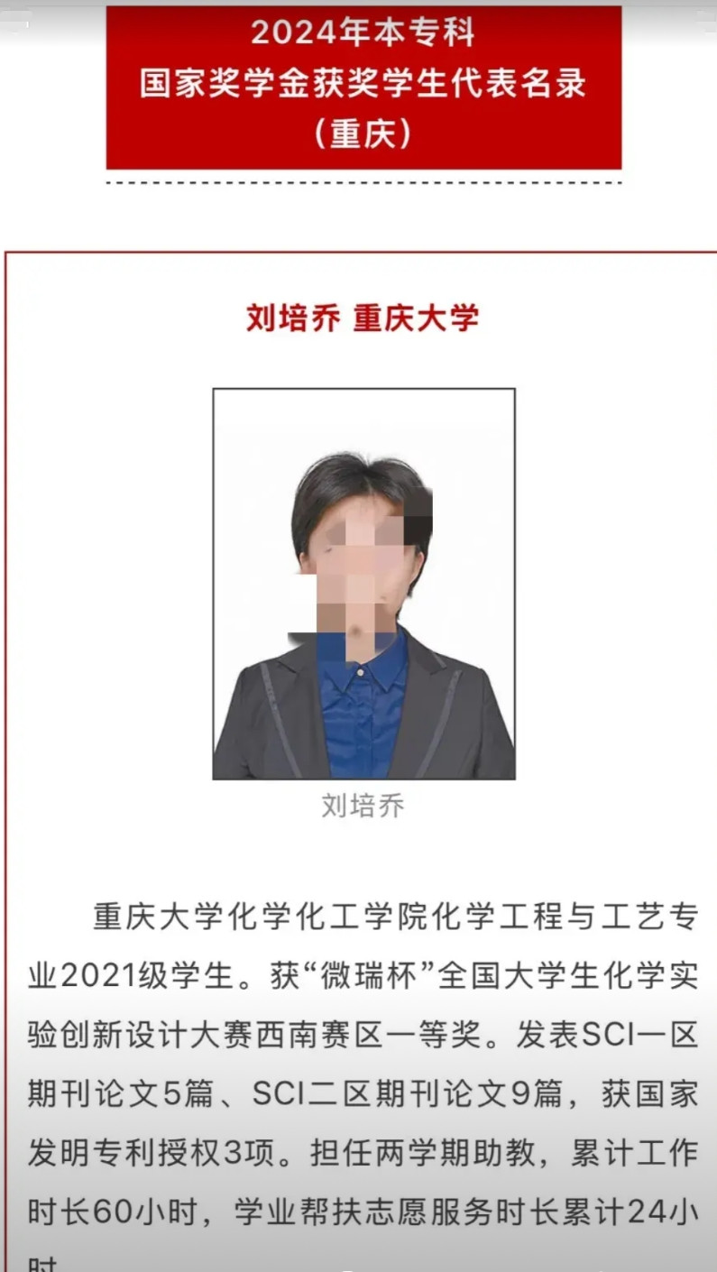 最牛毕业生！！！重庆大学2021级的这位刘性学生，真的厉害，大学期间竟然发表了