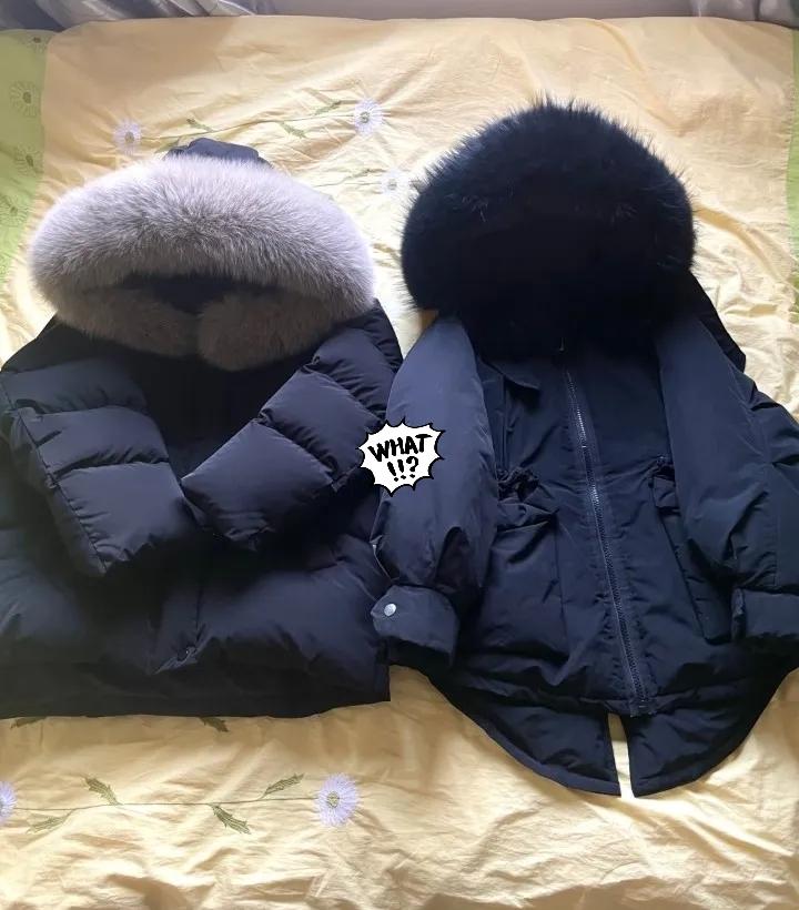 我大姑姐来我家，我正在倒腾冬天的衣服，她说我的羽绒服好看，她要试试，我说随便试。