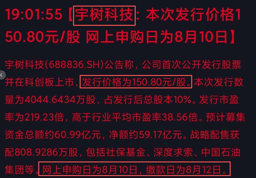 宇树科技的发行价定了，150.80元/股，机构的估值看不懂。宇树还是在关键时