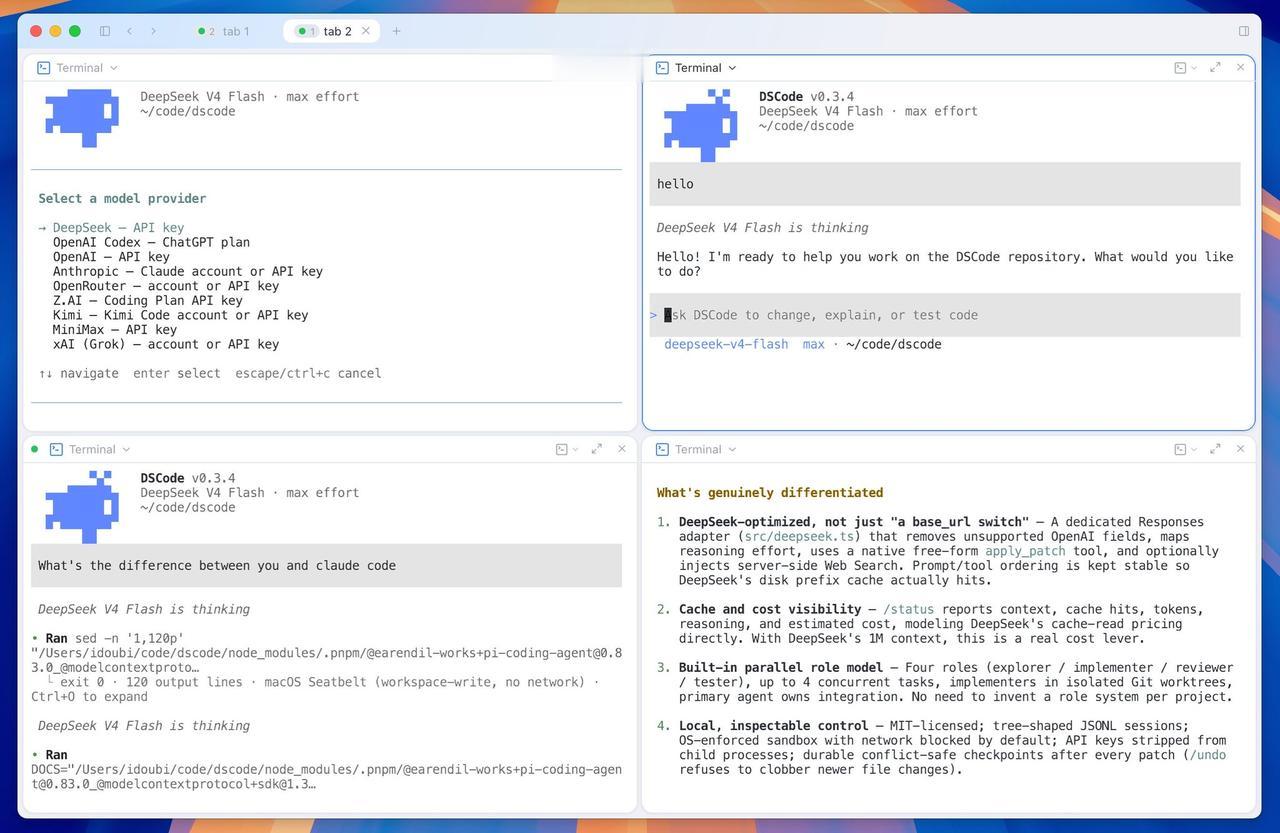 开源DSCode：为DeepSeek深度优化的CodingAgent