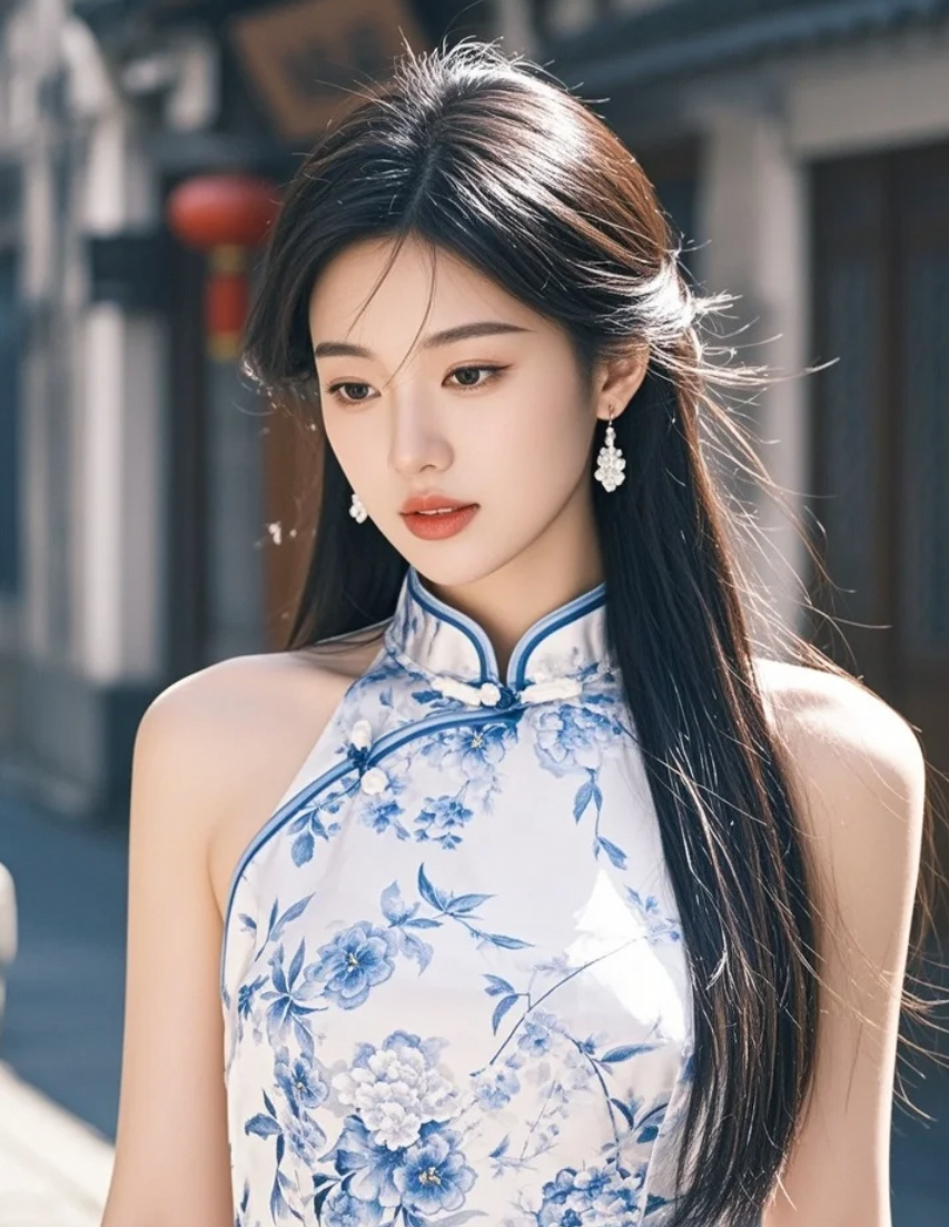 古典与时尚的完美结合，就在这一袭旗袍
