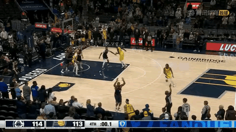 快船VS步行者。卡子准绝杀，留给了对手0.4秒。惊心动魄的、短短的0.4秒，是