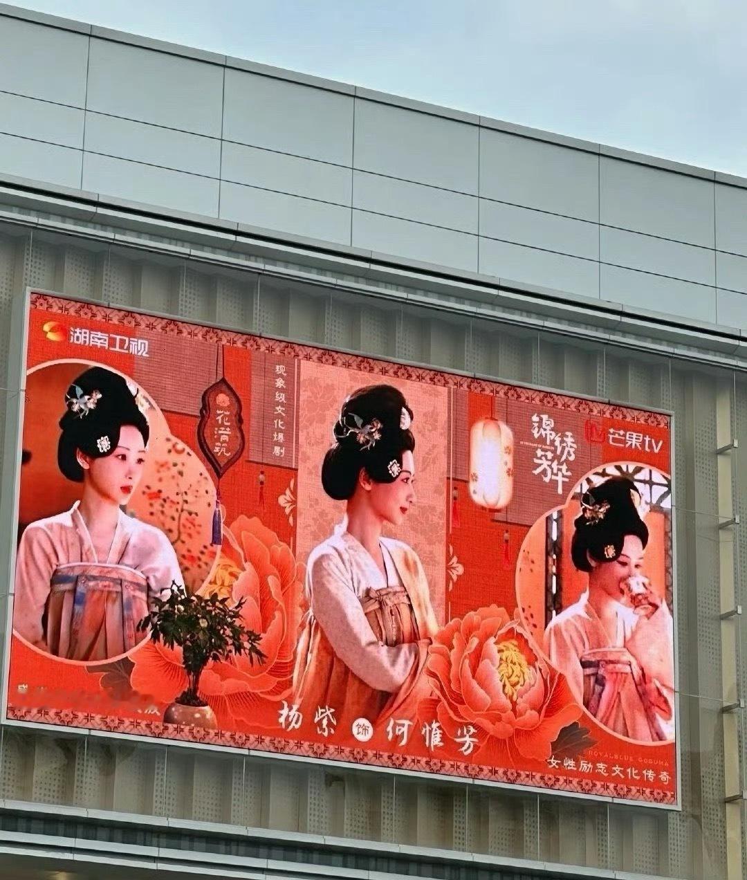 杨紫锦绣芳华应援大屏幕，何惟芳太美了，好红国泰民安的美！​​​