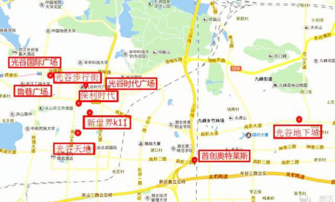 光谷商圈主要由光谷步行街,鲁巷广场,光谷国际广场,光谷天地,光谷时代