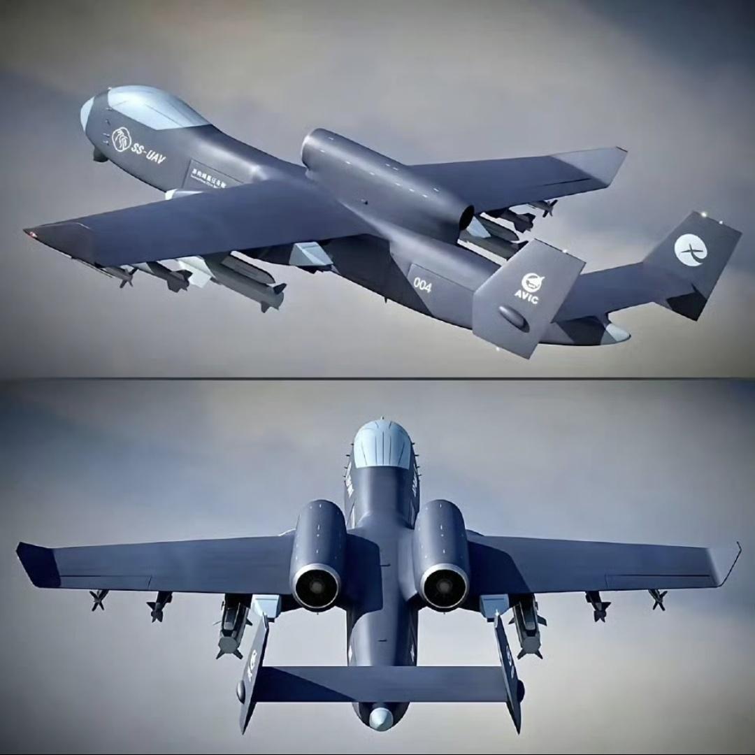 现在的九天无人机是单发的，类似076；以后的九天无人机是双发的，类似004！