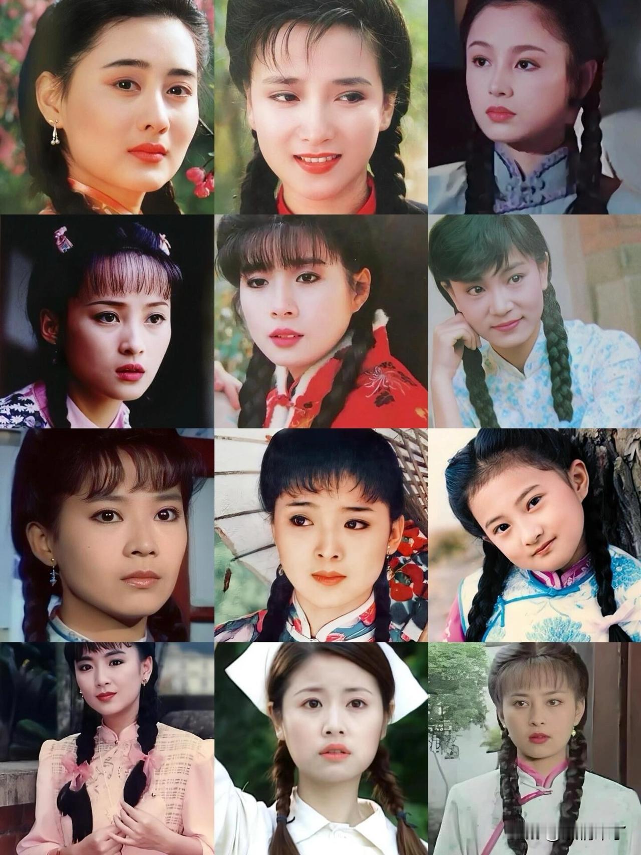 不能不说琼瑶阿姨挑女主的眼光真是独到之处，这些琼女郎，都是大眼睛系列，个个肤白貌
