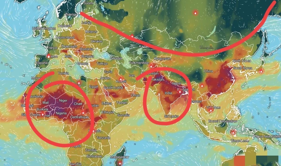 北美真的天选之地啊[笑着哭]非洲的污染最严重吗？