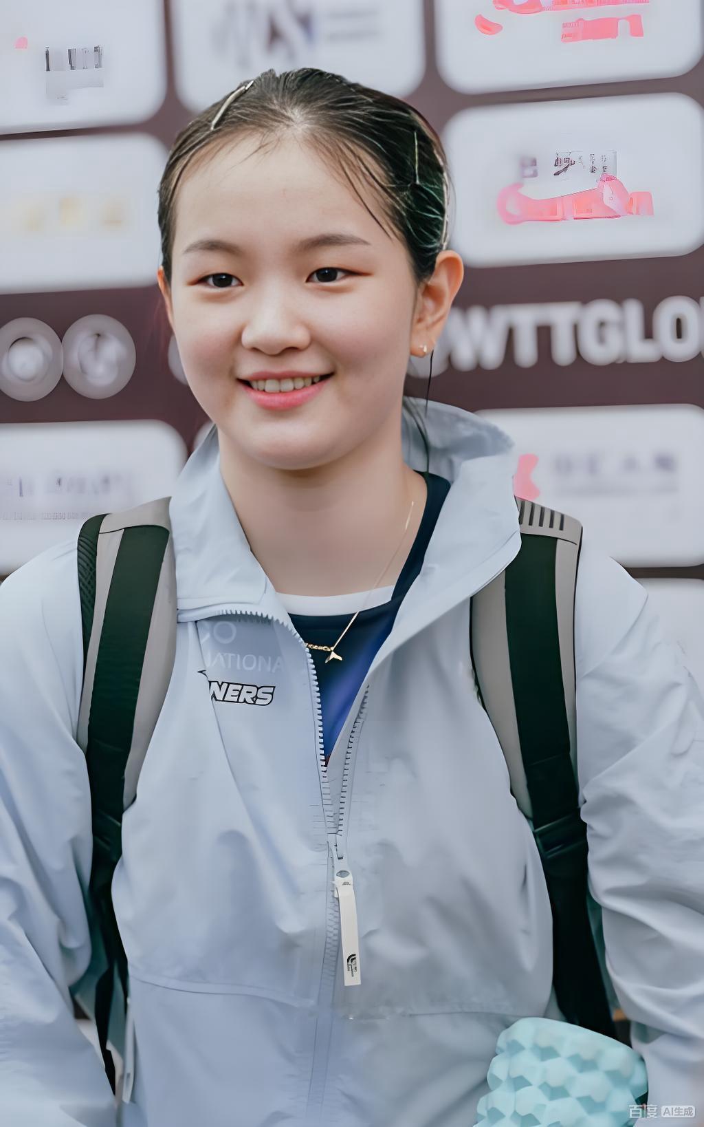 看着金娜英、孙颖莎、王曼昱、申裕斌的照片，我不由得想起我朋友说过的一句话：“有点