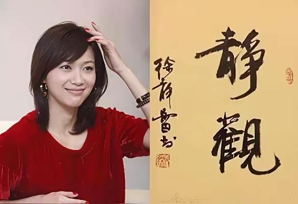 谁能想到徐静蕾书法功底这么扎实！三岁起在父亲严苛教导下苦练颜体，笔墨功底常年沉