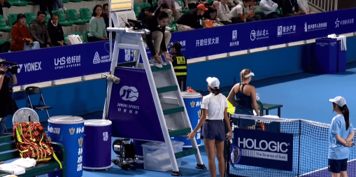 质疑线审误判和保安非局休放人入场, 张帅与主裁判发生争执