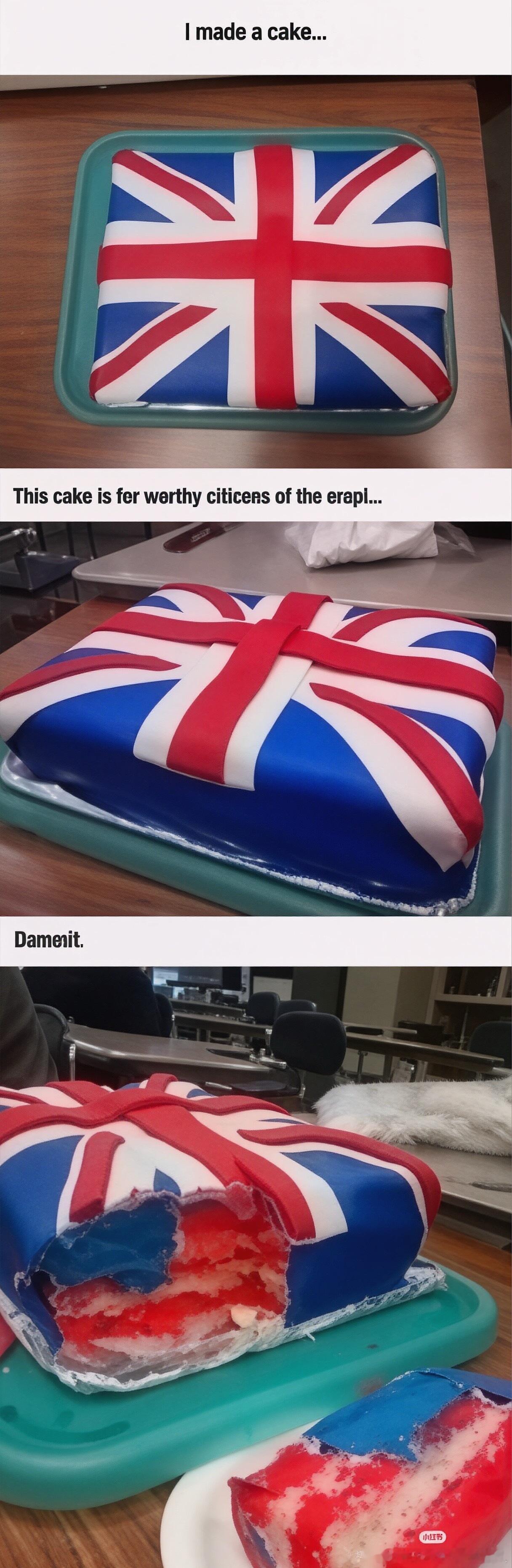 英国蛋糕美国心是吧