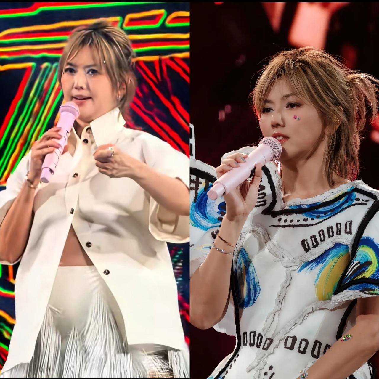 “冷门歌手”孙燕姿怎么忽胖忽瘦的，2月份有人参加演唱会说胖了，3月份香港演唱会又