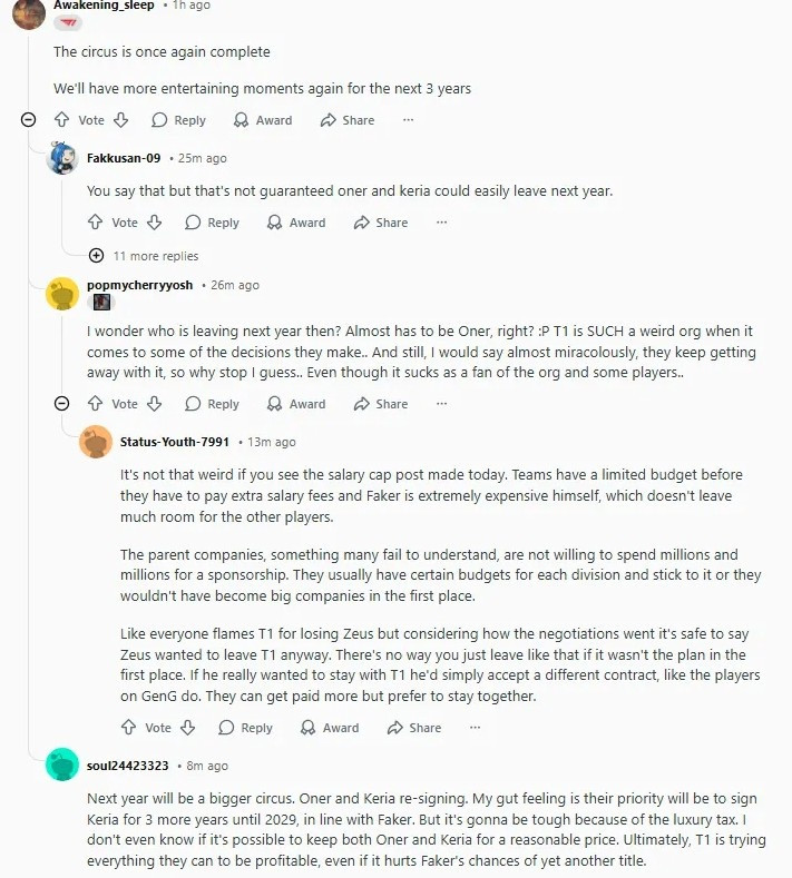 外网热议Peyz加入T1: 被LPL吓坏了;第七八九冠献给他