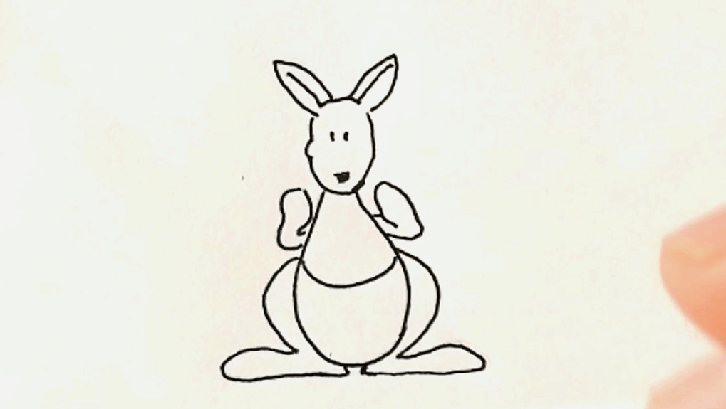打开 简笔画—袋鼠,小朋友一分钟画出简单可爱小袋鼠 广告 0 秒 详细