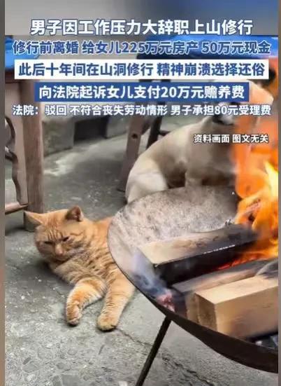 上海，男子下班回家，被工作压力，折磨得心力憔悴，他决定辞职上山修行，妻子不理解，