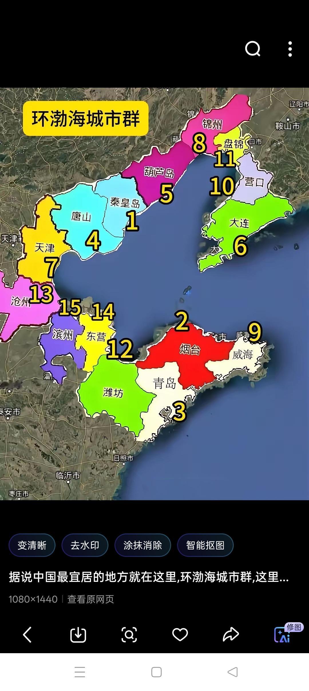 京津冀城市群应被环渤海城市群所取代通常在中国的东部有三大城市群分