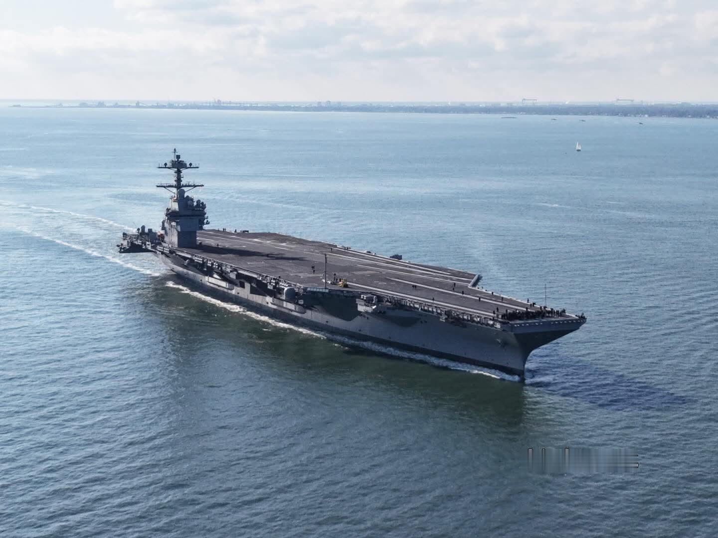 CVN-79肯尼迪号终于动了，开始了其首次试航“肯尼迪”号于2019年12月16