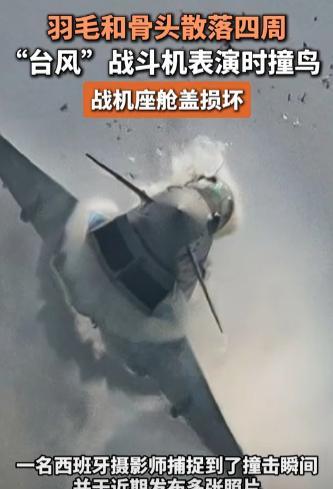 活了一辈子，这种死法最憋屈！7月18日，西班牙空军表演现场，一架“台风”战机竟和