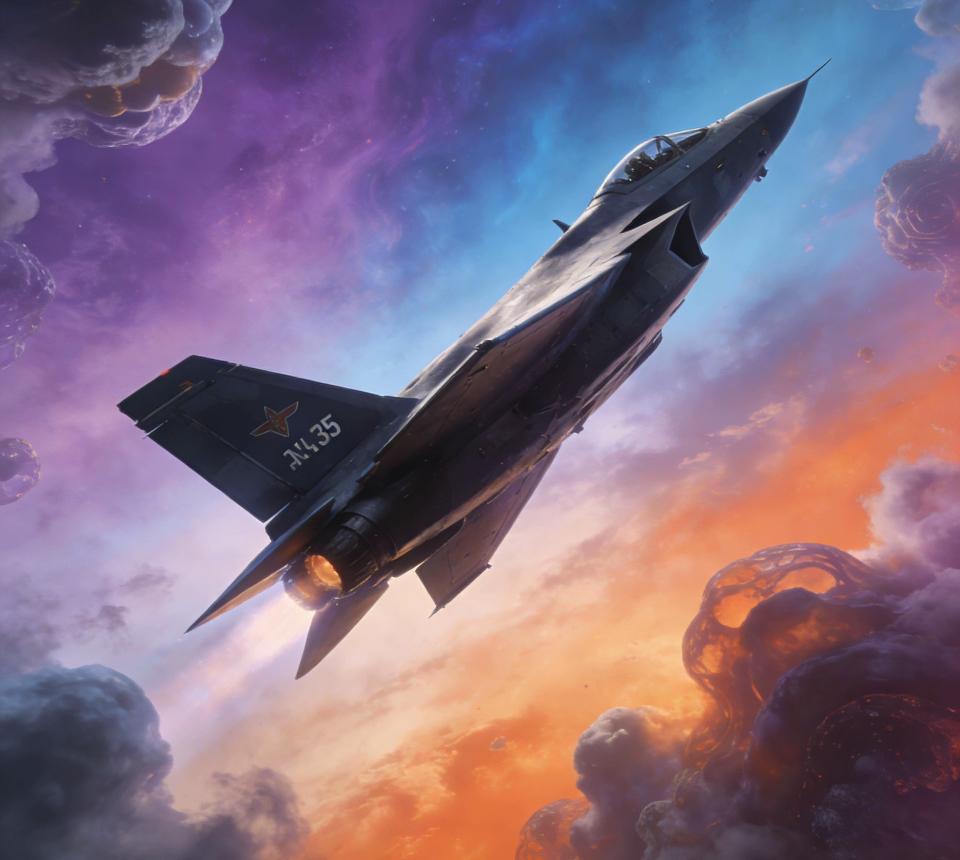 驾驶星际战斗机，穿梭在绚丽星云之间！🚀✨