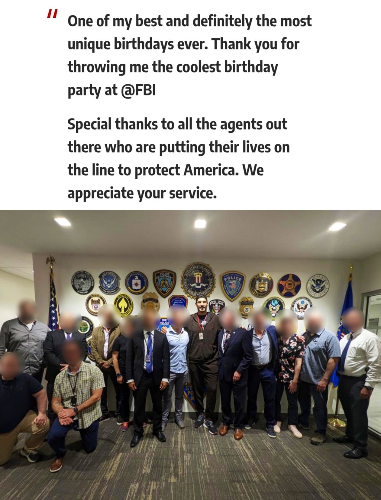 ▲冷知识：坎特是FBI的线人之一，他过生日，FBI还为他举办了生日Party，他