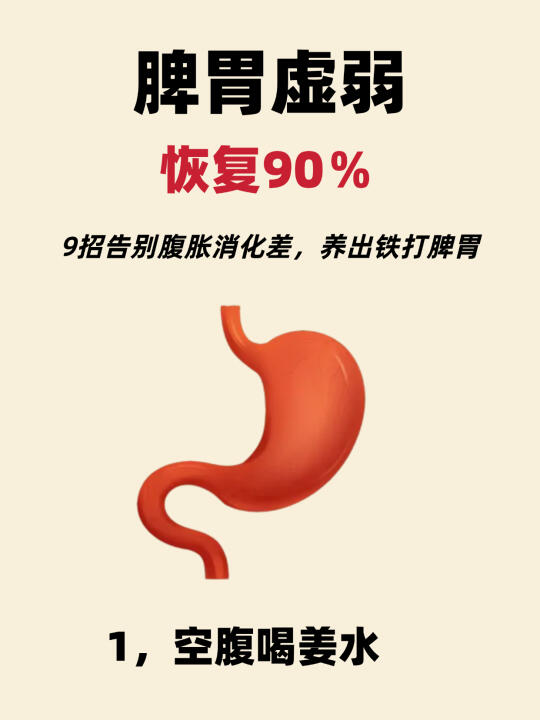 脾胃虚弱恢复90%