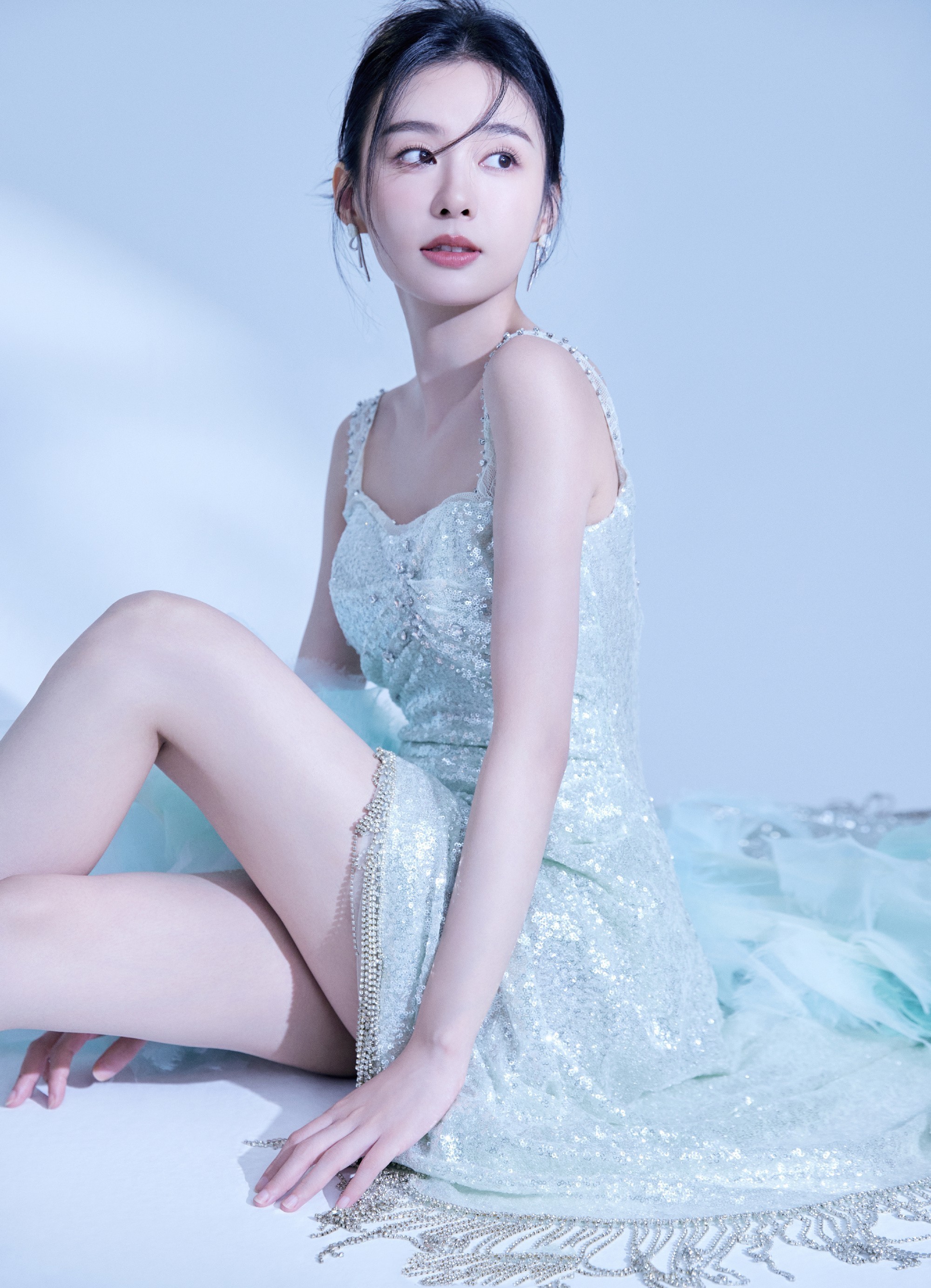 郑合惠子浪漫白纱裙，青春纯美，满满的少女气息​​​