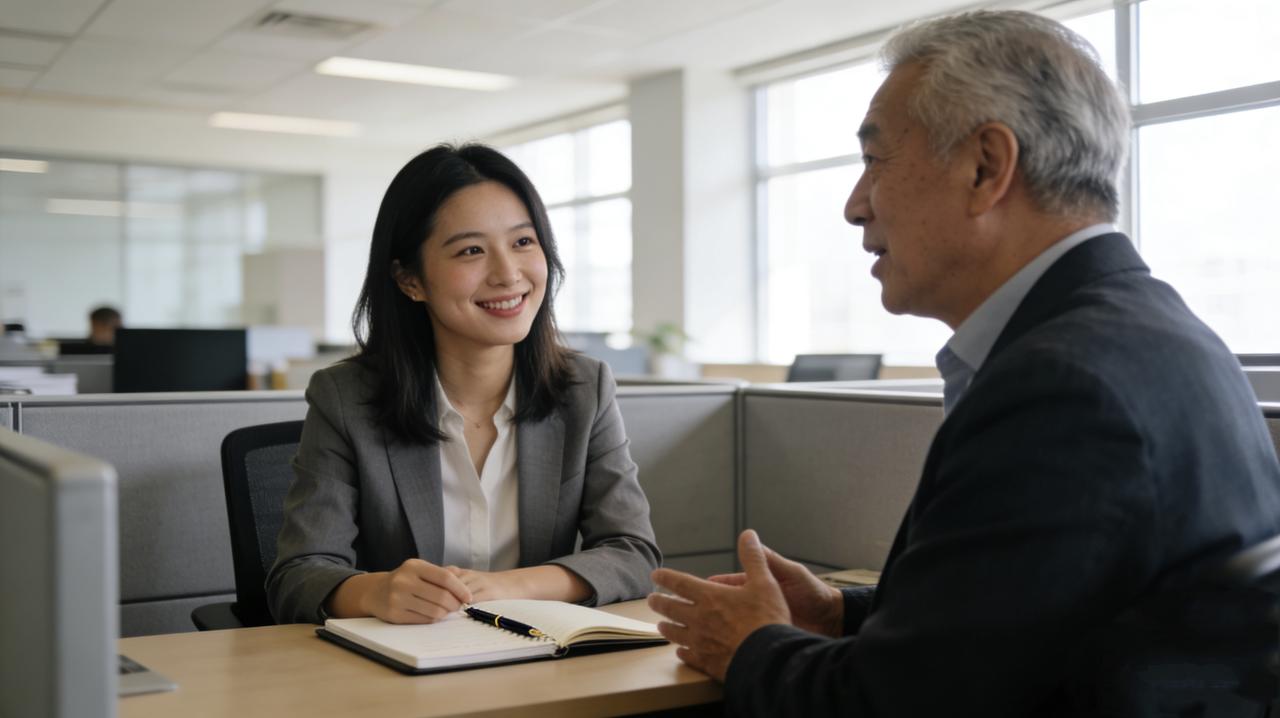 公司新来一个HR，人力资源专业。入职第一周，她挨个找老员工谈话，问职业规划、问