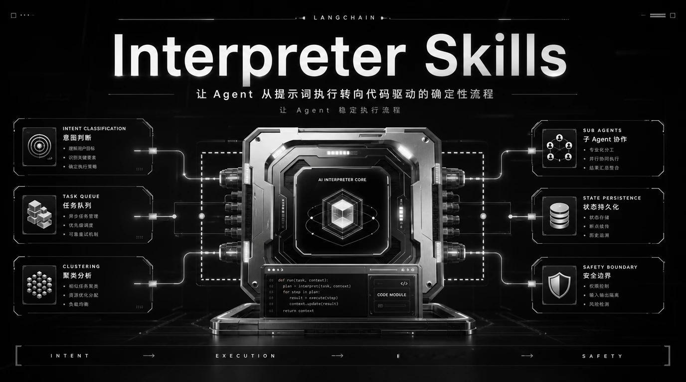 LangChain刚发布了一个叫InterpreterSkills的实验
