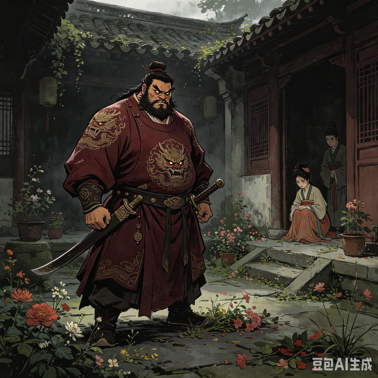明朝时，青州府有个刘家沟，村中有一恶霸名唤“铁面虎”周大彪，横行乡里，无人敢惹。