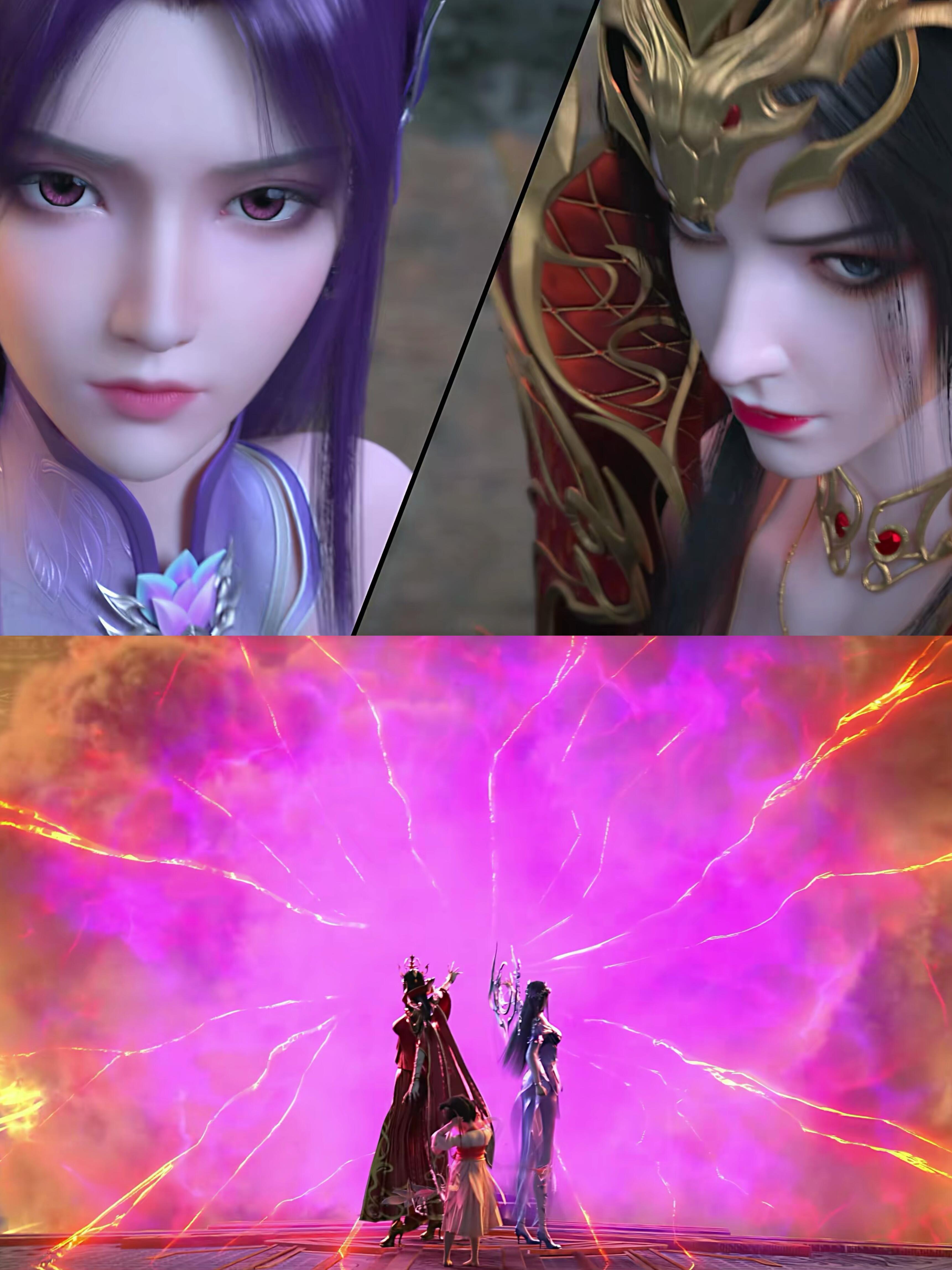 斗破美杜莎小医仙联手看爽了美杜莎小医仙默契挡地蝎，为萧炎五色火莲蓄力，燃到起鸡