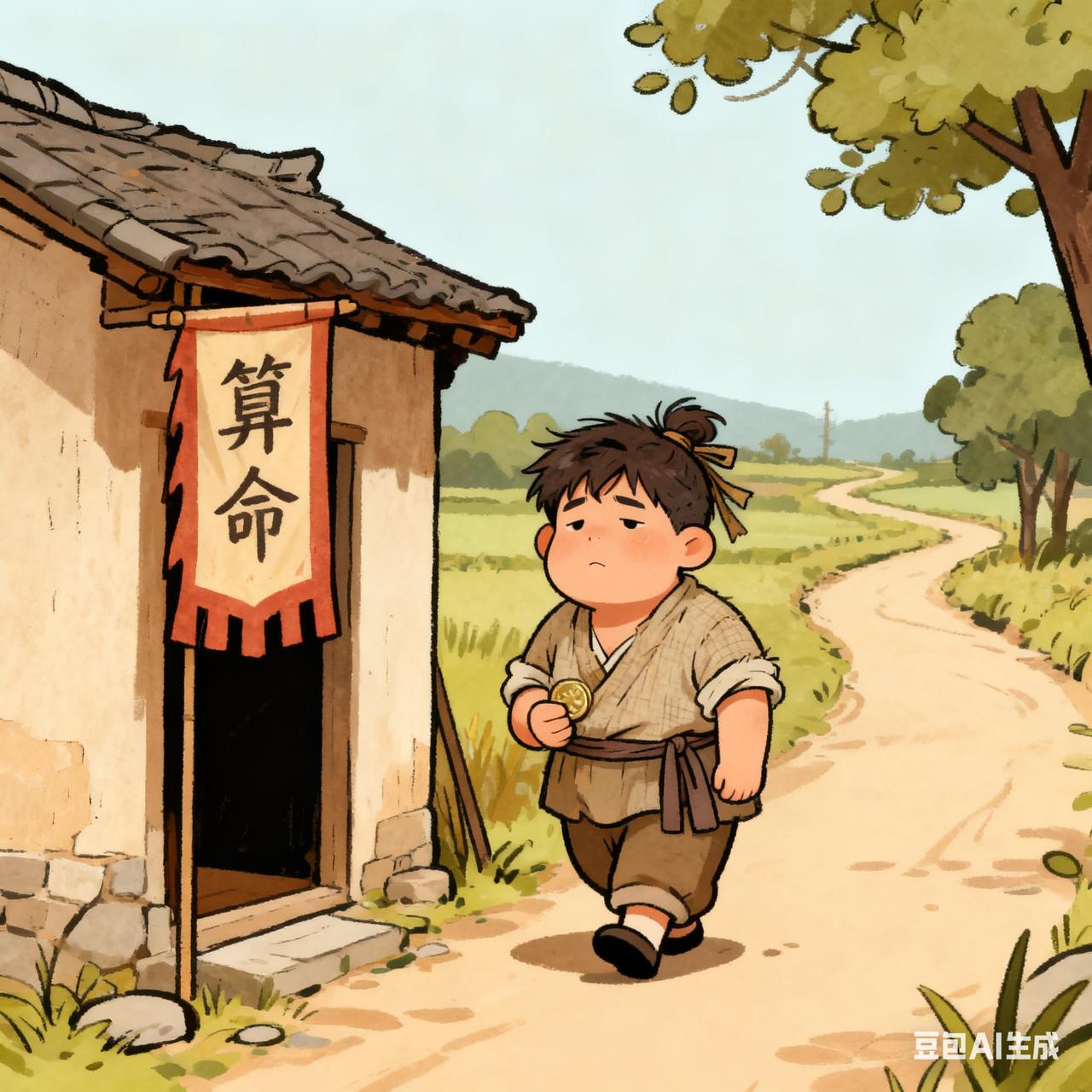 古代笑话有个庄稼汉，儿子从小懒得出奇，地里的活一点不沾，全靠他和