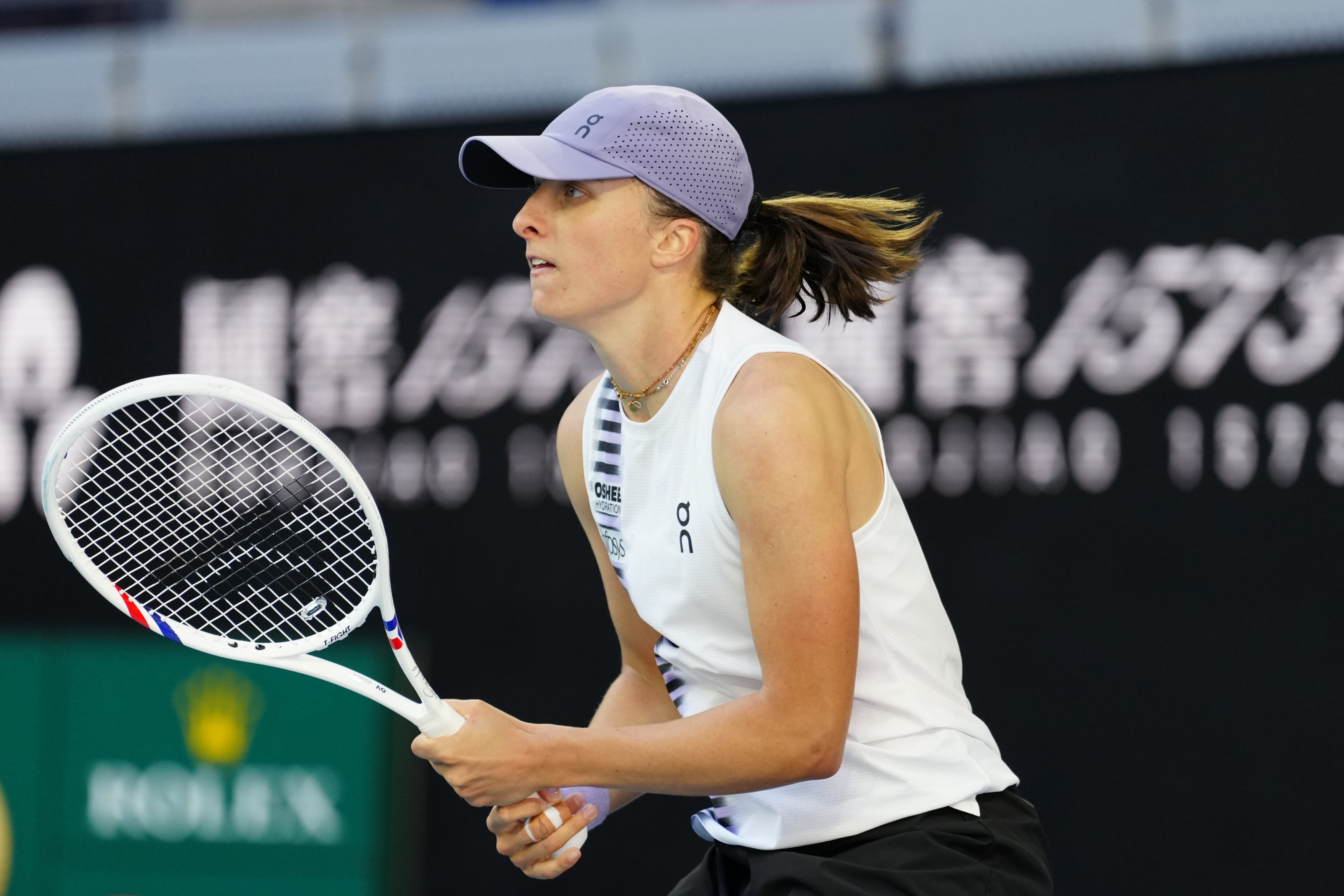 澳网2026澳网女单第二轮，2号种子斯维亚泰克在第二盘1-3之后连赢五局，最终